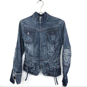 Banana Republic like-new distressed moto Jacket
